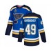 Men St. Louis Blues #49 Ivan Barbashev Authentic Royal Blue Home 2019 Stanley Cup Final Bound Hockey Jersey