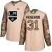 Men Adidas Los Angeles Kings #31 Scott Wedgewood Authentic Camo Veterans Day Practice NHL Jersey