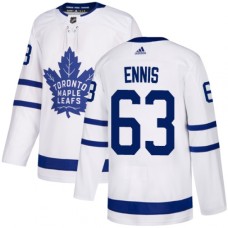 Men Adidas Toronto Maple Leafs #63 Tyler Ennis Authentic White Away NHL Jersey