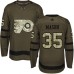 Adidas Philadelphia Flyers #35 Steve Mason Green Salute to Service Stitched NHL Jersey