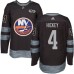 Men Adidas New York Islanders #4 Thomas Hickey Authentic Black 1917-2017 100th Anniversary NHL Jersey