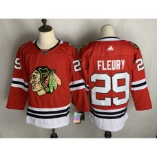 Men Chicago Blackhawks #29 Marc-Andr Fleury Fanatics Branded Red Home Premier Breakaway Player Stitched Jersey