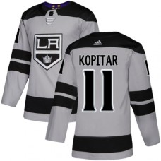 Men Adidas Los Angeles Kings #11 Anze Kopitar Premier Gray Alternate NHL Jersey