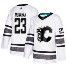 Men Adidas Calgary Flames #23 Sean Monahan White 2019 All-Star Game Parley Authentic Stitched NHL Jersey