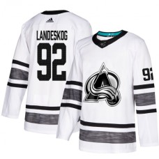 Men Adidas Colorado Avalanche #92 Gabriel Landeskog White 2019 All-Star Game Parley Authentic Stitched NHL Jersey