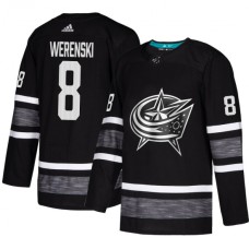 Men Adidas Columbus Blue Jackets #8 Zach Werenski Black 2019 All-Star Game Parley Authentic Stitched NHL Jersey