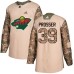 Men Adidas Minnesota Wild #39 Nate Prosser Authentic Camo Veterans Day Practice NHL Jersey