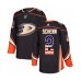 Men Adidas Anaheim Ducks #2 Luke Schenn Authentic Black USA Flag Fashion NHL Jersey