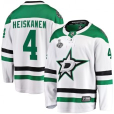 Men Dallas Stars #4 Miro Heiskanen Fanatics Branded White 2020 Stanley Cup Final Bound Away Player Breakaway Stitched Jersey