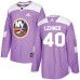 Men Adidas New York Islanders #40 Robin Lehner Authentic Purple Fights Cancer Practice NHL Jersey