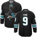 Men Reebok San Jose Sharks #9 Evander Kane Authentic Black Third NHL Jersey