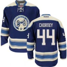 Men Reebok Columbus Blue Jackets #44 Taylor Chorney Authentic Navy Blue Third NHL Jersey