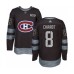 Men Montreal Canadiens #8 Ben Chiarot Authentic Black 1917-2017 100th Anniversary Hockey Stitched Jersey