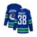 Men Vancouver Canucks #38 Justin Bailey Authentic Blue Home Hockey Stitched Jersey