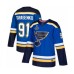 Men St. Louis Blues #91 Vladimir Tarasenko Authentic Royal Blue Home 2019 Stanley Cup Champions Hockey Jersey