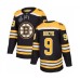 Men Boston Bruins #9 Johnny Bucyk Authentic Black Home 2019 Stanley Cup Final Bound Hockey Jersey