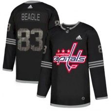 Men Adidas Washington Capitals #83 Jay Beagle Black Authentic Classic Stitched NHL Jersey