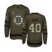 Men Boston Bruins #40 Tuukka Rask Authentic Green Salute to Service 2019 Stanley Cup Final Bound Hockey Jersey