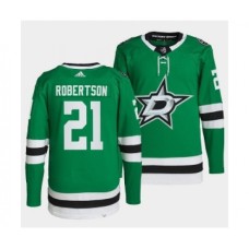 Men Dallas Stars #21 Jason Robertson Green Stitched Jersey