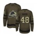 Men Colorado Avalanche #48 Calle Rosen Authentic Green Salute to Service Hockey Stitched Jersey