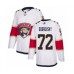 Men Florida Panthers #72 Sergei Bobrovsky Authentic White Away Hockey Stitched Jersey