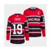 Men Chicago Blackhawks #19 Jonathan Toews Red Black 2022 Reverse Retro Stitched Jersey