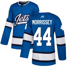 Men Adidas Winnipeg Jets #44 Josh Morrissey Authentic Blue Alternate NHL Jersey