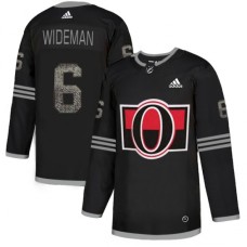 Men Adidas Ottawa Senators #6 Chris Wideman Black_1 Authentic Classic Stitched NHL Jersey