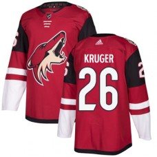 Men Adidas Arizona Coyotes #26 Marcus Kruger Authentic Burgundy Red Home NHL Jersey