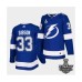 Men Adidas Lightning #33 Christopher Gibson Blue Home Authentic 2021 Stanley Cup Stitched Jersey