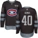 Men Adidas Montreal Canadiens #40 Joel Armia Authentic Black 1917-2017 100th Anniversary NHL Jersey