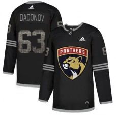 Men Adidas Florida Panthers #63 Evgenii Dadonov Black Authentic Classic Stitched NHL Jersey