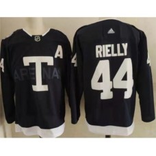 Men Toronto Maple Leafs 44 Morgan Rielly Navy 2022 NHL Heritage Classic Adidas Stitched Jersey