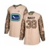 Men Vancouver Canucks #38 Justin Bailey Authentic Camo Veterans Day Practice Hockey Stitched Jersey