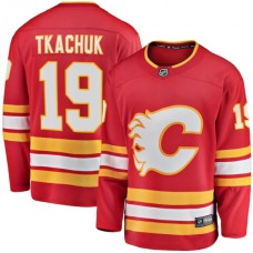 Men Calgary Flames #19 Matthew Tkachuk Fanatics Branded Red 2020-21 Home Premier Breakaway Player Stitched Jersey