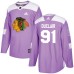 Men Adidas Chicago Blackhawks #91 Anthony Duclair Authentic Purple Fights Cancer Practice NHL Jersey