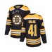 Men Boston Bruins #41 Jaroslav Halak Authentic Black Home 2019 Stanley Cup Final Bound Hockey Jersey