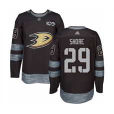 Men Anaheim Ducks #29 Devin Shore Authentic Black 1917-2017 100th Anniversary Hockey Stitched Jersey