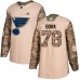 Men Adidas St. Louis Blues #78 Dominik Bokk Authentic Camo Veterans Day Practice NHL Jersey