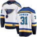 Men St. Louis Blues #31 Chad Johnson Fanatics Branded White Away Breakaway NHL Jersey