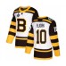 Men Boston Bruins #10 Anders Bjork Authentic White Winter Classic 2019 Stanley Cup Final Bound Hockey Jersey