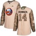 Men Adidas New York Islanders #14 Tom Kuhnhackl Authentic Camo Veterans Day Practice NHL Jersey