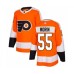 Men Philadelphia Flyers #55 Samuel Morin Authentic Orange Home Hockey Stitched Jersey