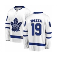 Men Toronto Maple Leafs #19 Jason Spezza Authentic White Away Fanatics Branded Breakaway Hockey Stitched Jersey