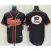 Men Nike Philadelphia Flyers Black Team Big Logo Cool Base Stitched Baseball Jersey