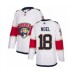 Men Florida Panthers #18 Serron Noel Authentic White Away Hockey Stitched Jersey