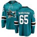 Men San Jose Sharks #65 Erik Karlsson Fanatics Branded Teal Green Home Breakaway NHL Jersey