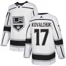 Men Adidas Los Angeles Kings #17 Ilya Kovalchuk White Road Authentic Stitched NHL Jersey