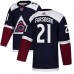 Men Adidas Colorado Avalanche #21 Peter Forsberg Authentic Navy Blue Alternate NHL Jersey