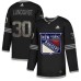 Men Adidas New York Rangers #30 Henrik Lundqvist Black Authentic Classic Stitched NHL Jersey